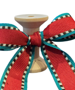 No 225 – Chocolate, Red, Light Cream & Peacock 20mm