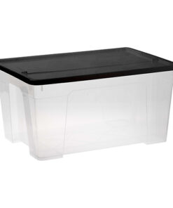 45 Litre Clear Storage Box – Assorted Colours