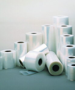 Plastic film 800x0,20 mm tubular, transparent in rolls of 150 m