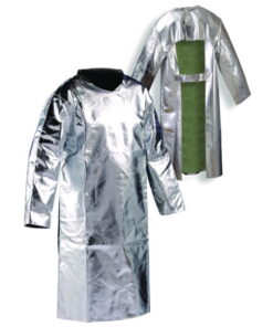 Heat protection frontal protection jacket size 56 up to 1000°C radiant heat, Preox aramid fabric, Back open, DIN EN ISO 11612, CE KAT III