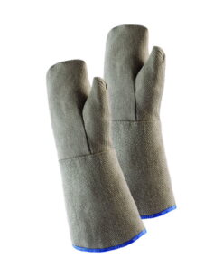 Fist Gloves H2110040 up to 900°C, E-glass fabric w. HT coating, length ca. 400mm, pair