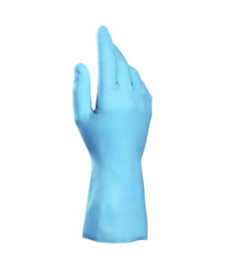 MAPA Latex Gloves Vital 117 Size 8 Blue Inside Velouris