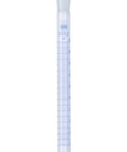 Hirschmann Laborgeräte Test Tube 20.0,1 ml, NS Ground, PE Plug, Blue Graduated