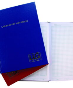 LLG Lab Notebook US Letter Format, 200 Pages, Grid Format with Blue Waterproof and Chemical-Resistant Cover