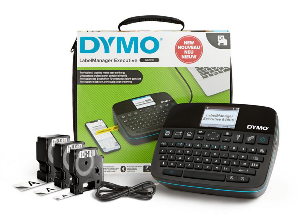 DYMO® LabelManager 640 CB Labeling device, AZY keyboard, Kit case