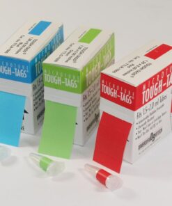 Heathrow Scientific Tough Tags 33 x 13 mm, Green, Polyester, Pack of 1000 pcs/Roll