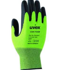 Uvex Protection Gloves C500 Foam, Size 9, Cord-HS, ca.27 cm, Type 60494, Pair