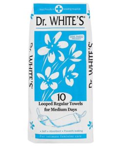Sanitary Towels Dr Whites Reg Looped 10