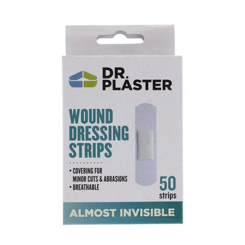 Dr Plaster Almost Invisible Clear 24x72mm 50’s Dp