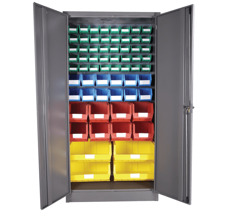 Louvre Panel & Linbin ® Storage Bin Cabinet Kit 3