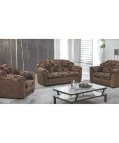Lounge Suite 3 Piece-Brown