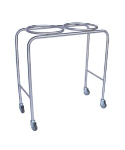 Mobile Double Bowl Stand _ Stainless Steel Construction