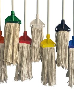 Hygiene Fan Mop with Cotton Head and Aluminum Handle