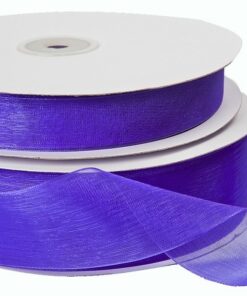 Purple Organza Ribbon 20mm x 100m