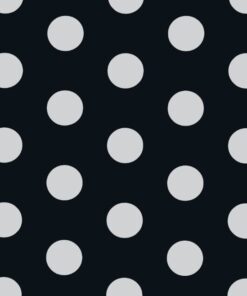 Black & Silver Dot Giftwrap (5m x 50cm)