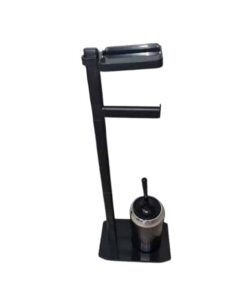 Toilet Brush Set Freestanding (Black)