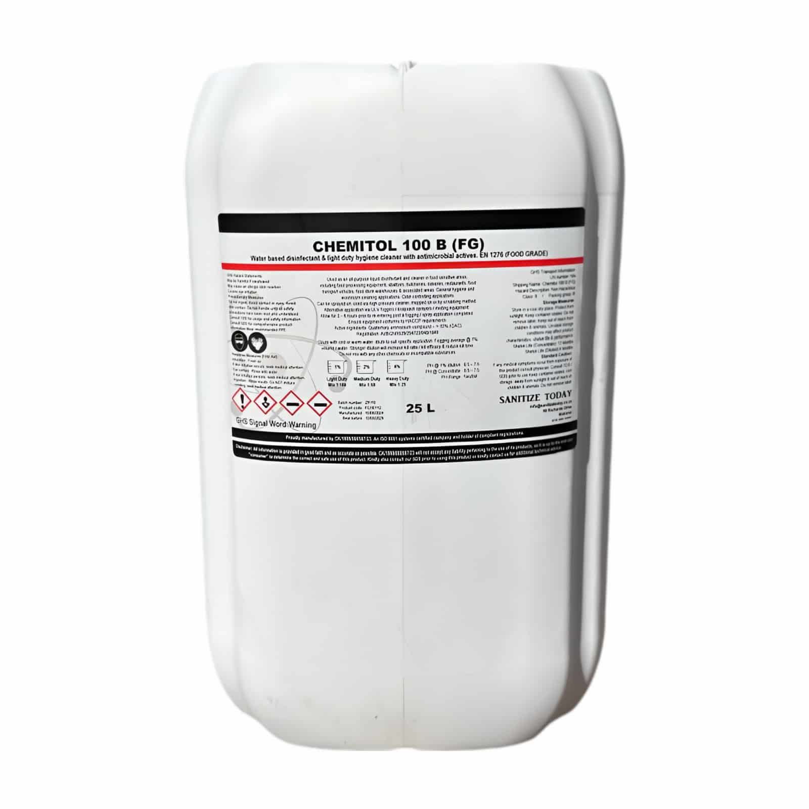 Chemitol 100 B Light Duty Food Grade Surface Cleaner 25L