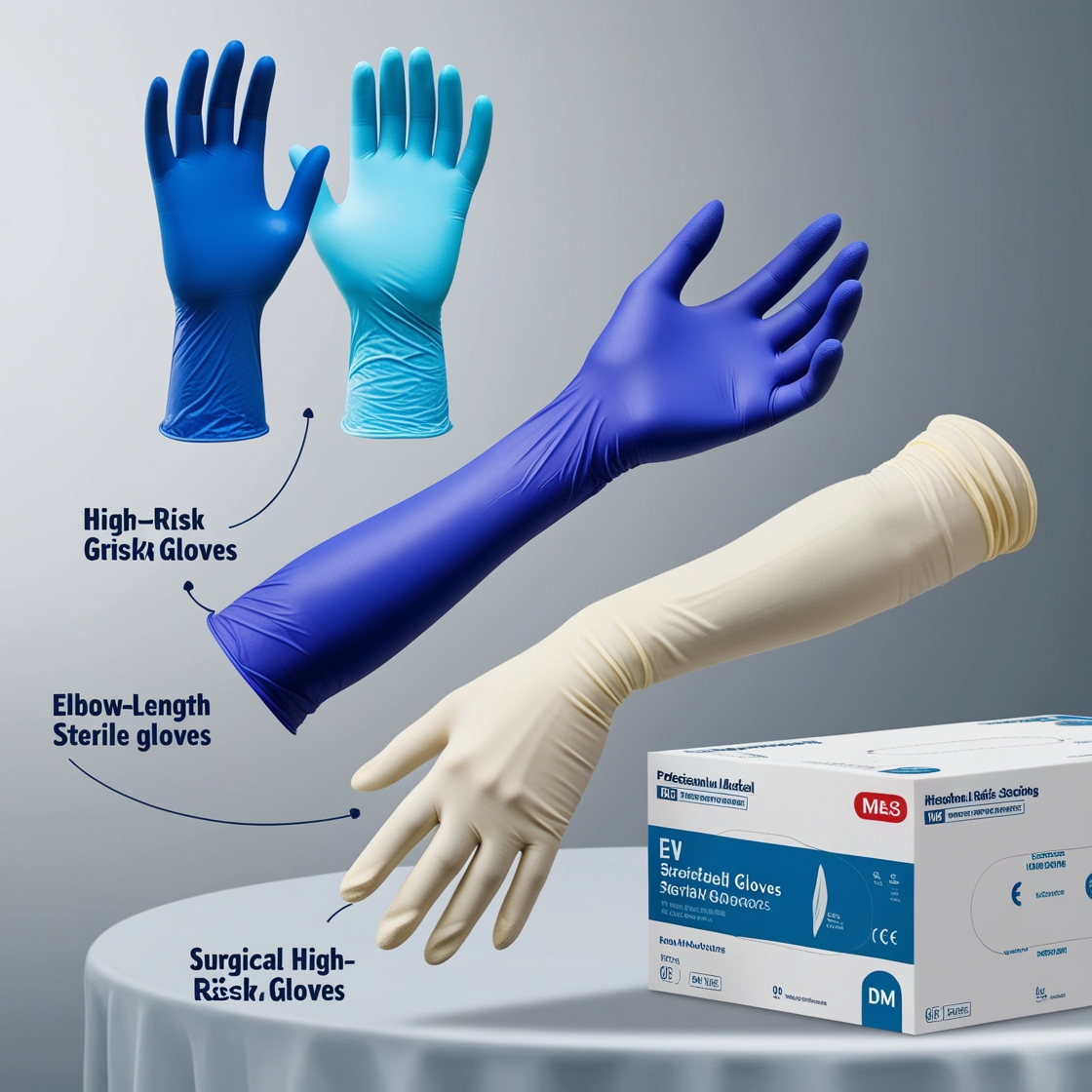 Dermagrip surgical gloves