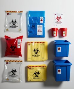 tinted biohazard bags