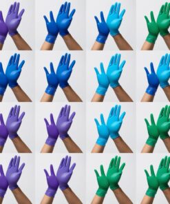 Ansell Micro-Touch Nitra Tex Size S (6½-7) Nitrile Gloves Powder-Free Blue 240mm - Pack of 100