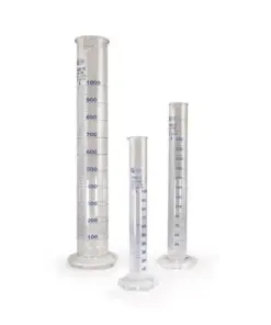 Measuring Cylinders, Glass, Spouted, 1000 ml, Hex Base, Grade A