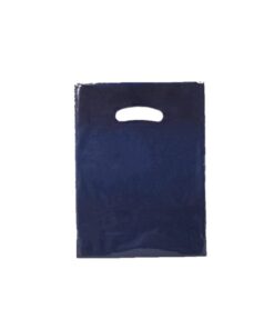 Navy Plastic Carrier Bags (300+40x240mm)(500 Units)