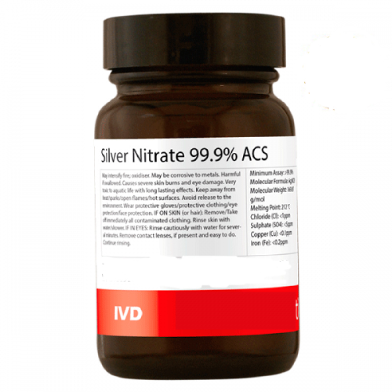 Silver Nitrate 99.9% Pure AgNO 3, 100g