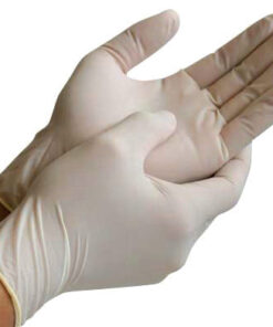 Latex Examination Gloves ��� Powdered (Box of 100, Sizes S���XL)