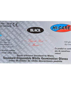 Examination Gloves ��� Black Nitrile   POWDER FREE ��� BOX 100 ��� 5g weigh -( Minimum qty sold 10 boxes)