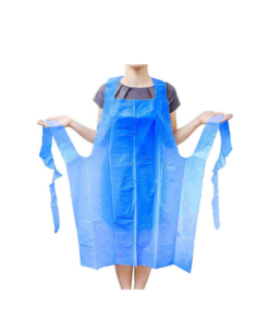 Plastic Apron 100���s 10 Microns Blue