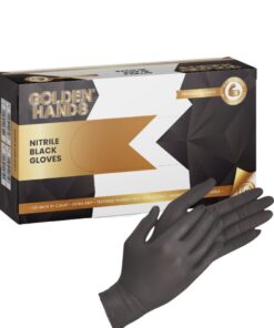 Black Nitrile Examination Gloves - Powder Free
