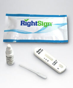 Alternative view of Right Sign Rapid HIV test�� - Single use complete kit