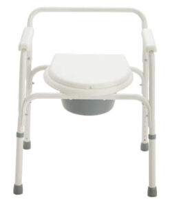 Deluxe 3-in-1 Folding Steel Commode