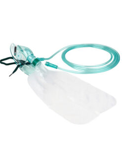 Adult Non-Rebreather Oxygen Mask with Tubing & Reservoir Bag (Sterile)