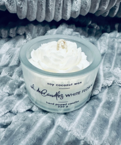 Flower Soy Candle | White Floral