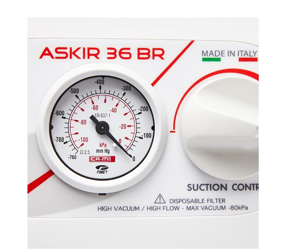Askir BR36 Surgical Suction with Battery Backup - Image 2