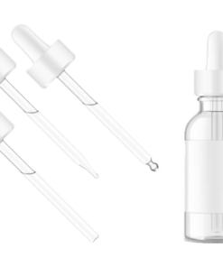 Alternative view of Dropper Bottles Clear-White Pipettes