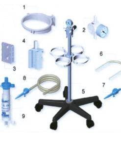 Flovac Surgical Suction Trolley ��� 4-Place