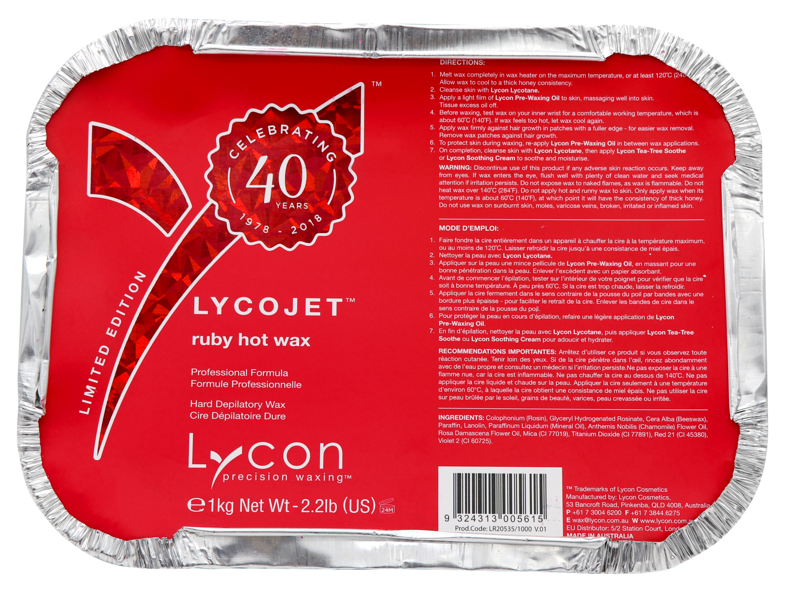 Lycojet Ruby Hot Wax 1kg - Image 4
