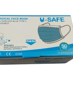 Alternative view of U-Safe Type II Surgical Face Masks - 3 Ply with Elastic Loop