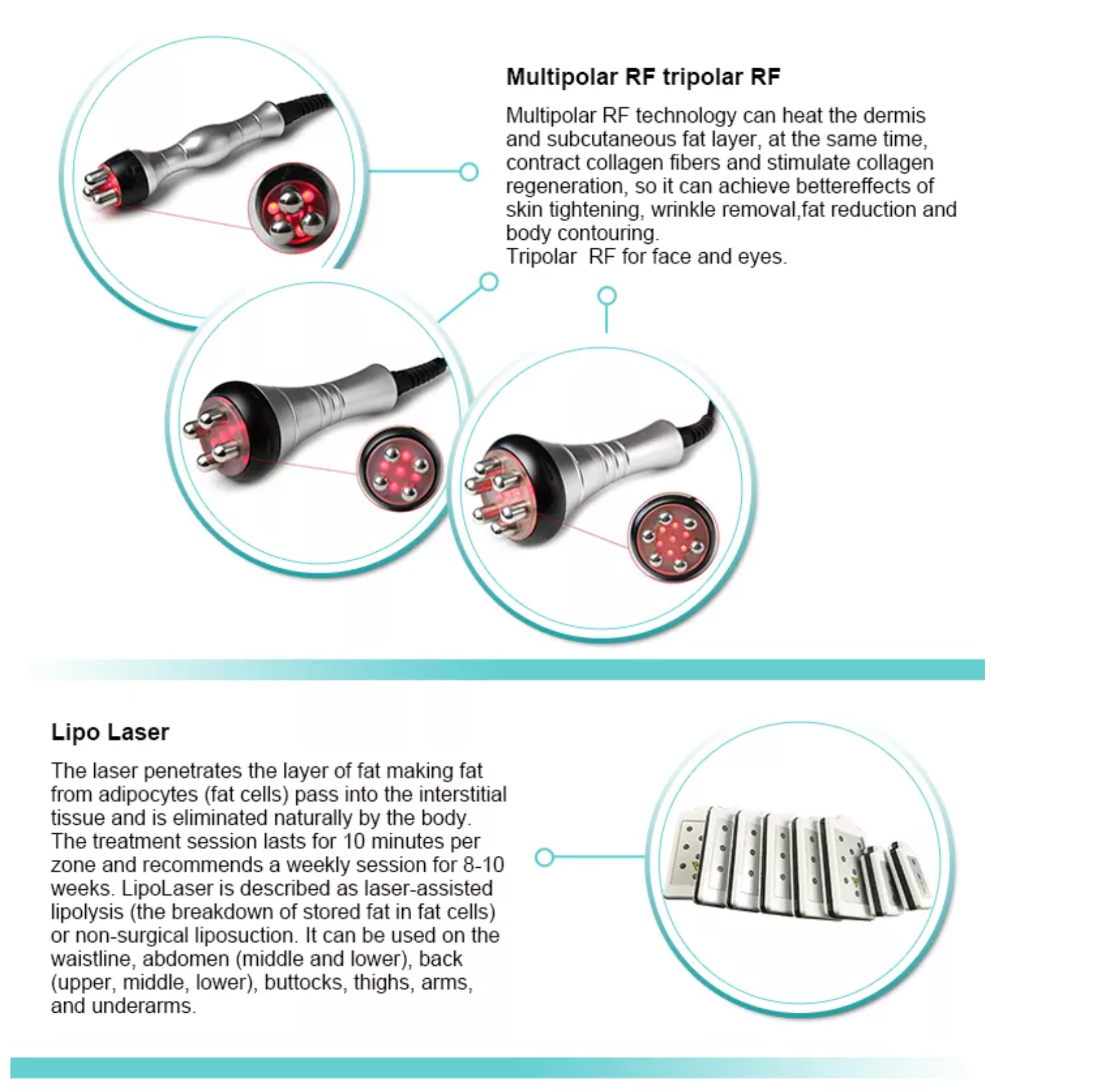 6 in 1 Slimming Lipolaser Cavitation Machine - Image 4